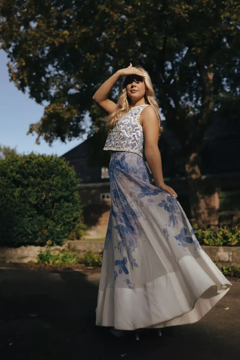 Organza Maxi Skirt Skylight^BY TIMO Fashion