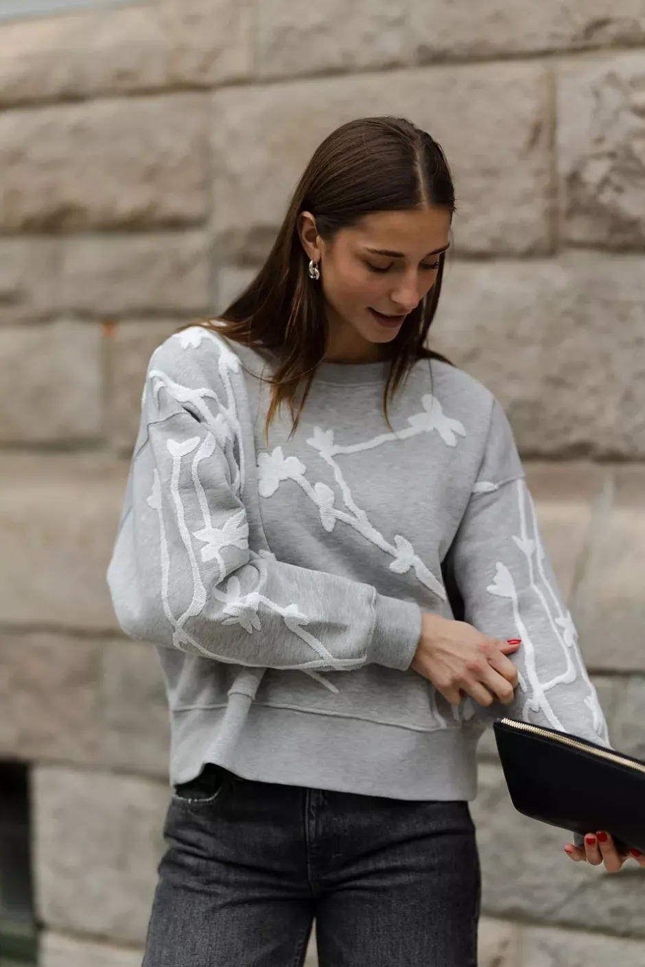 Pawi Sweatshirt Light Grey^MUNTHE New