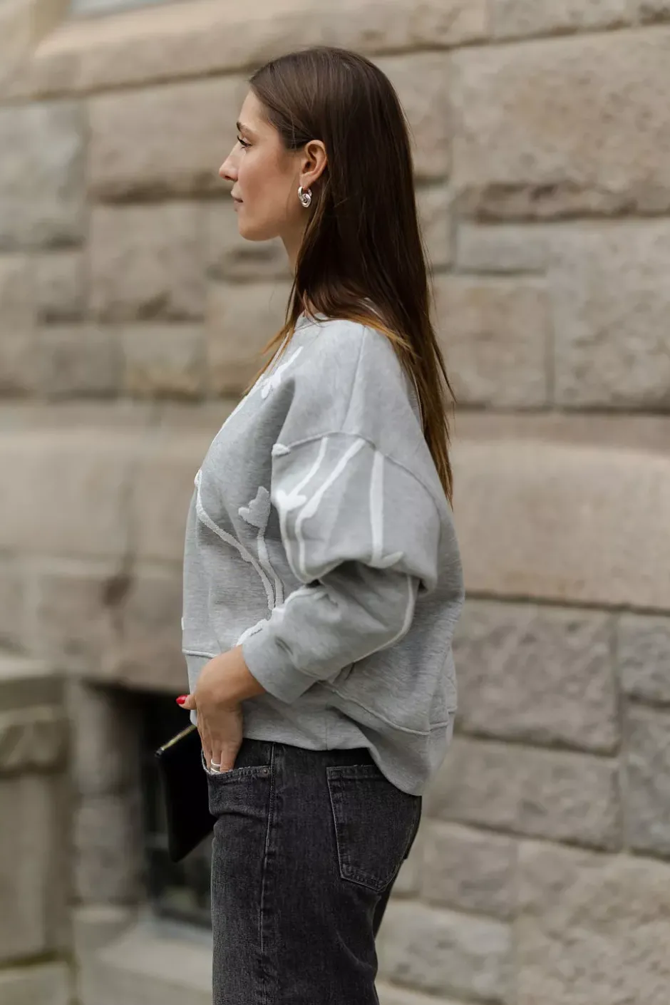 Pawi Sweatshirt Light Grey^MUNTHE New