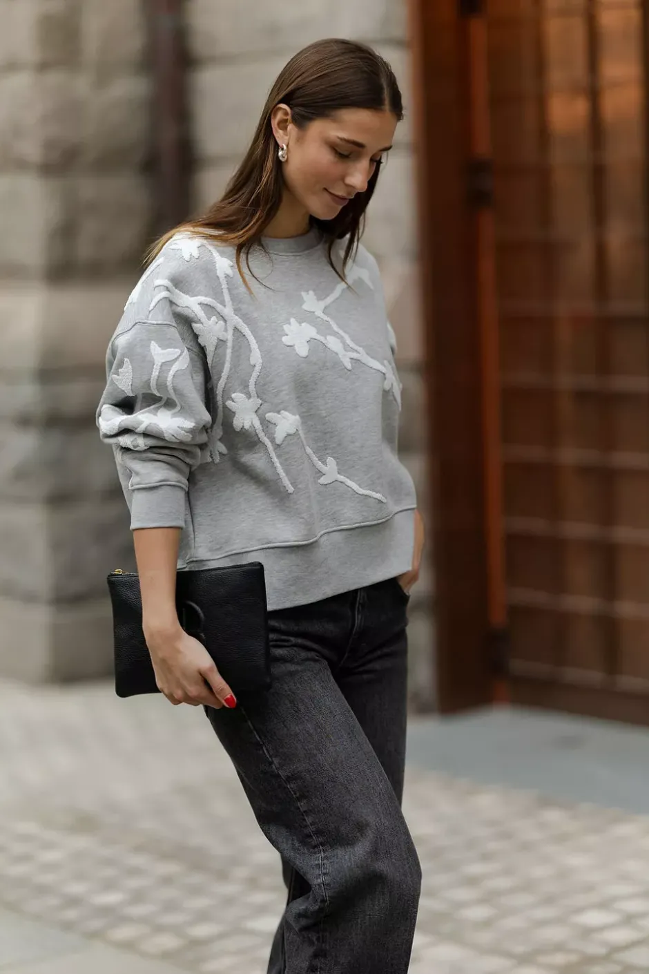 Pawi Sweatshirt Light Grey^MUNTHE New