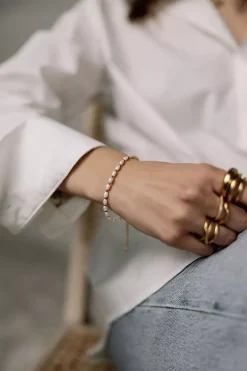 Pearl/Gold Bracelet Gold^HIIL STUDIO JEWELRY Online