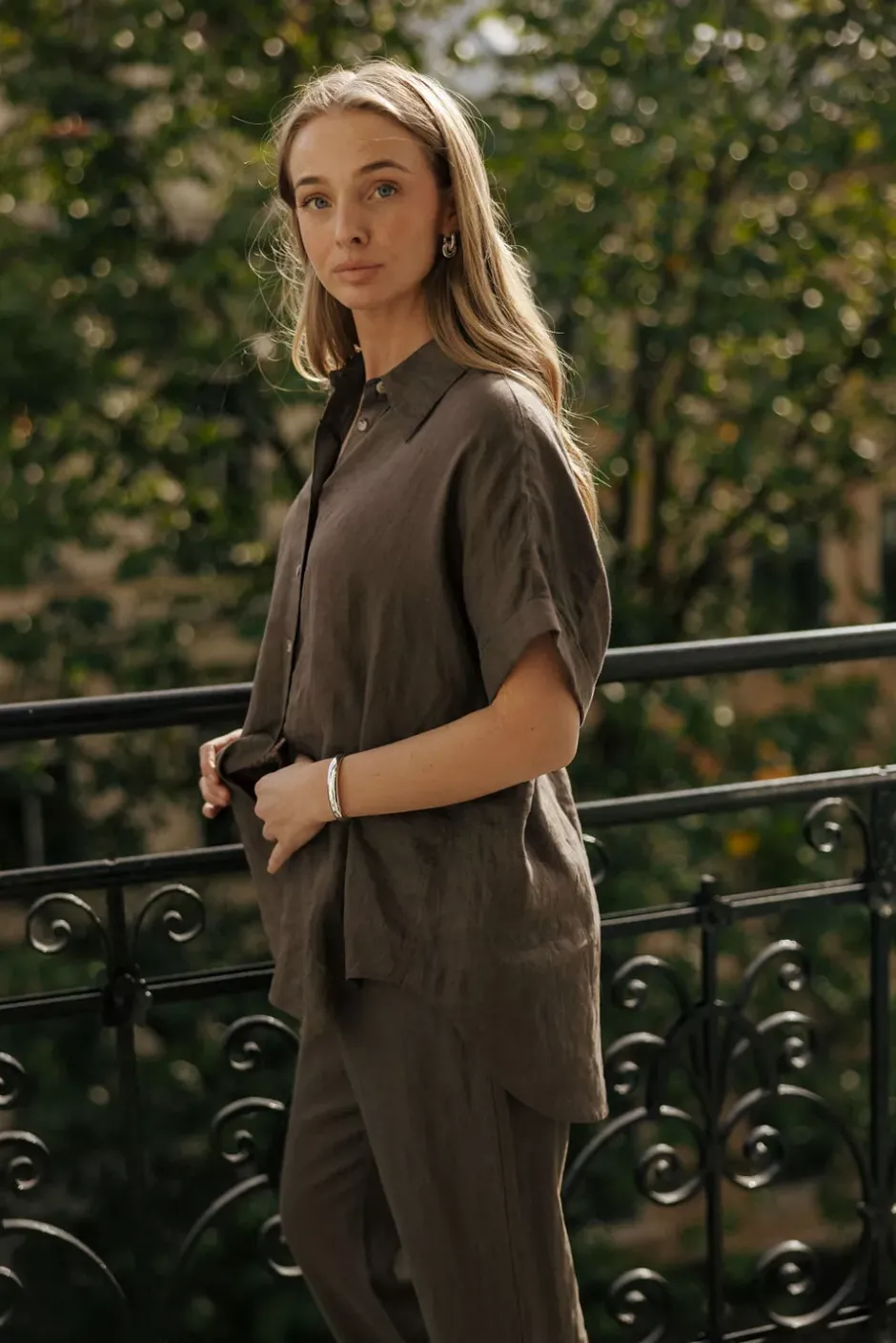 Peppa BSS Shirt Cinnamon Brown^SAND Fashion