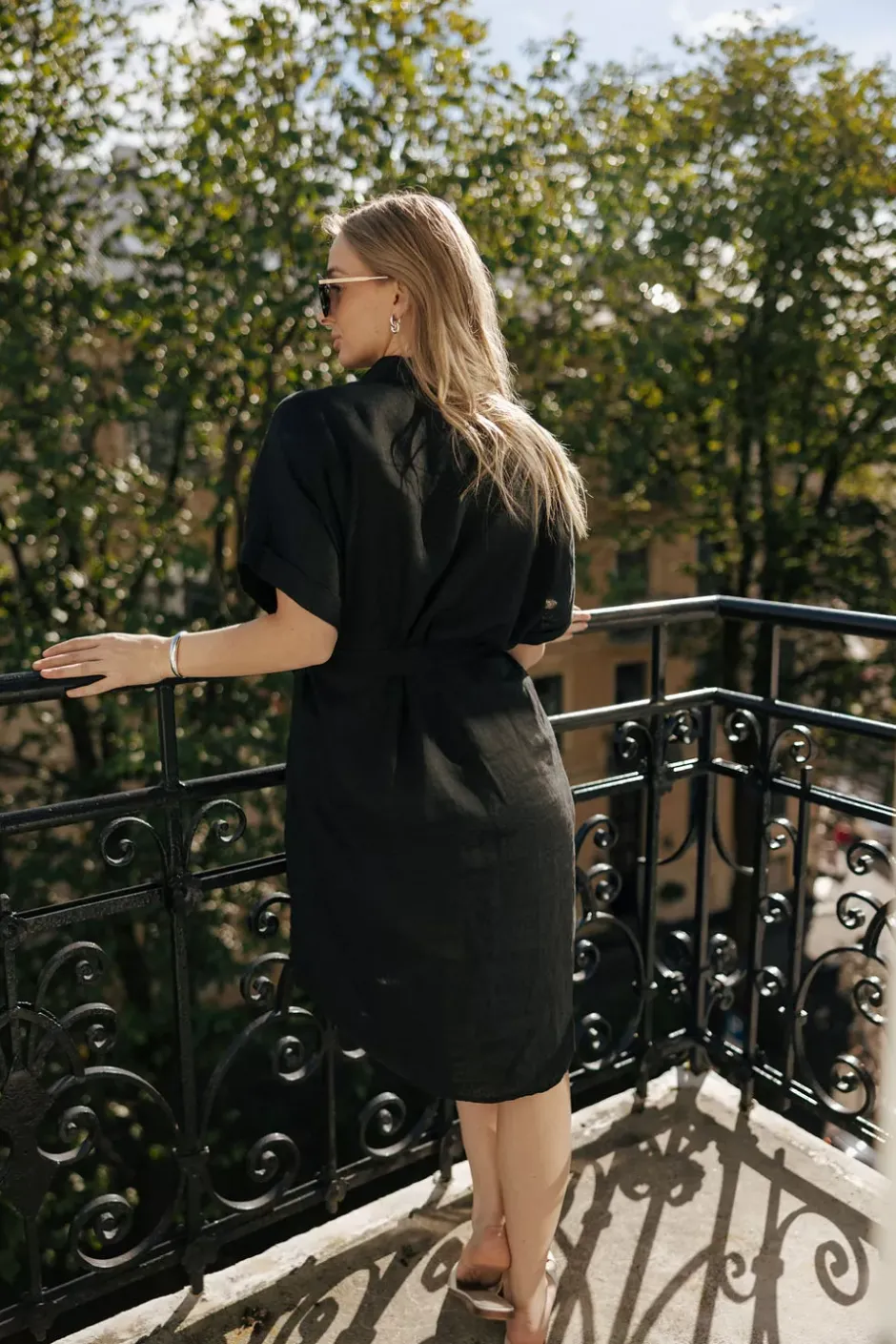 Peppa SS Shirtdress Ebony Black^SAND Hot