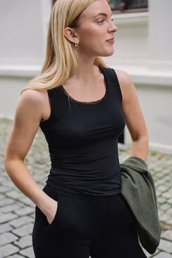 Perfect Line Modal Tank Top Black^OROBLU Outlet
