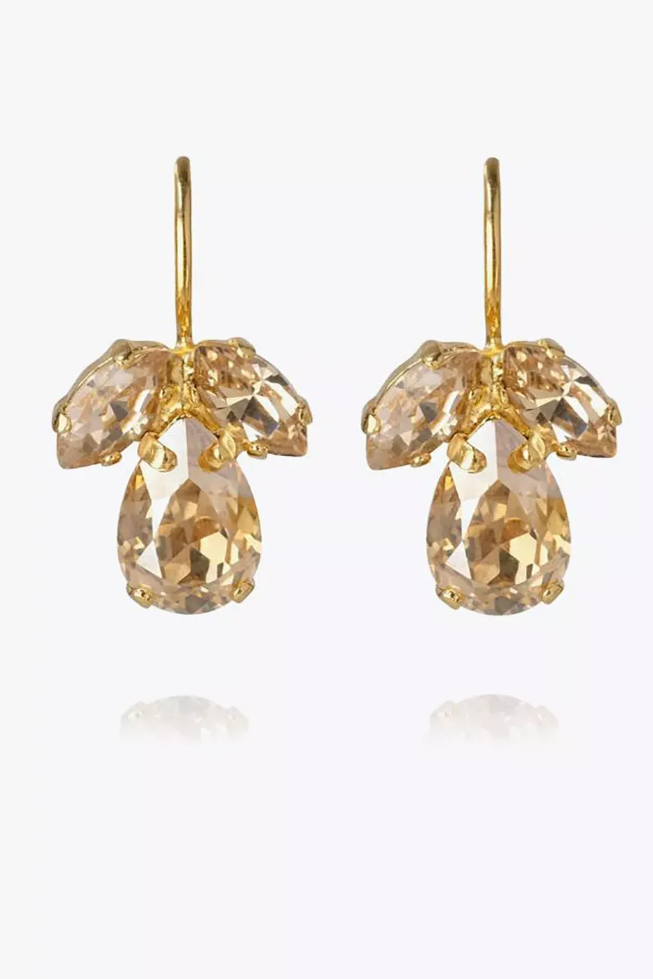 Petite Timo Earrings Gold Golden Shadow/Silk^CAROLINE SVEDBOM Fashion
