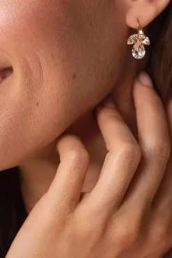 Petite Timo Earrings Gold Crystal^CAROLINE SVEDBOM Online