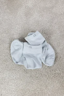 2Pk Mesh Squares Sock Grey/Off White^CALVIN KLEIN Outlet