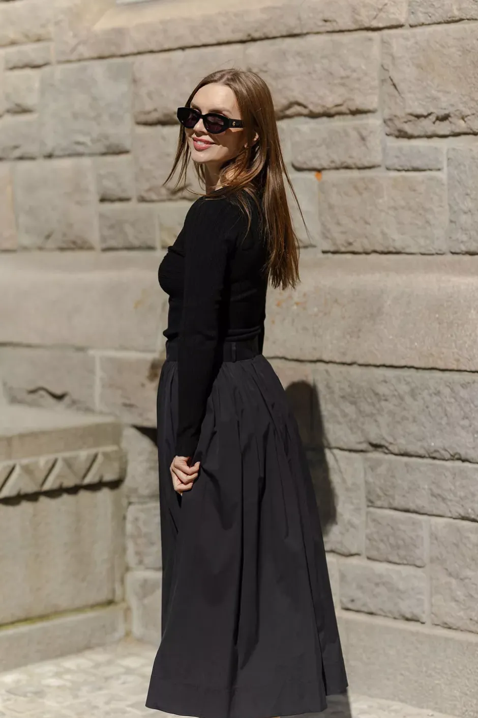 Polly Rib Knit Black^ANDIATA New