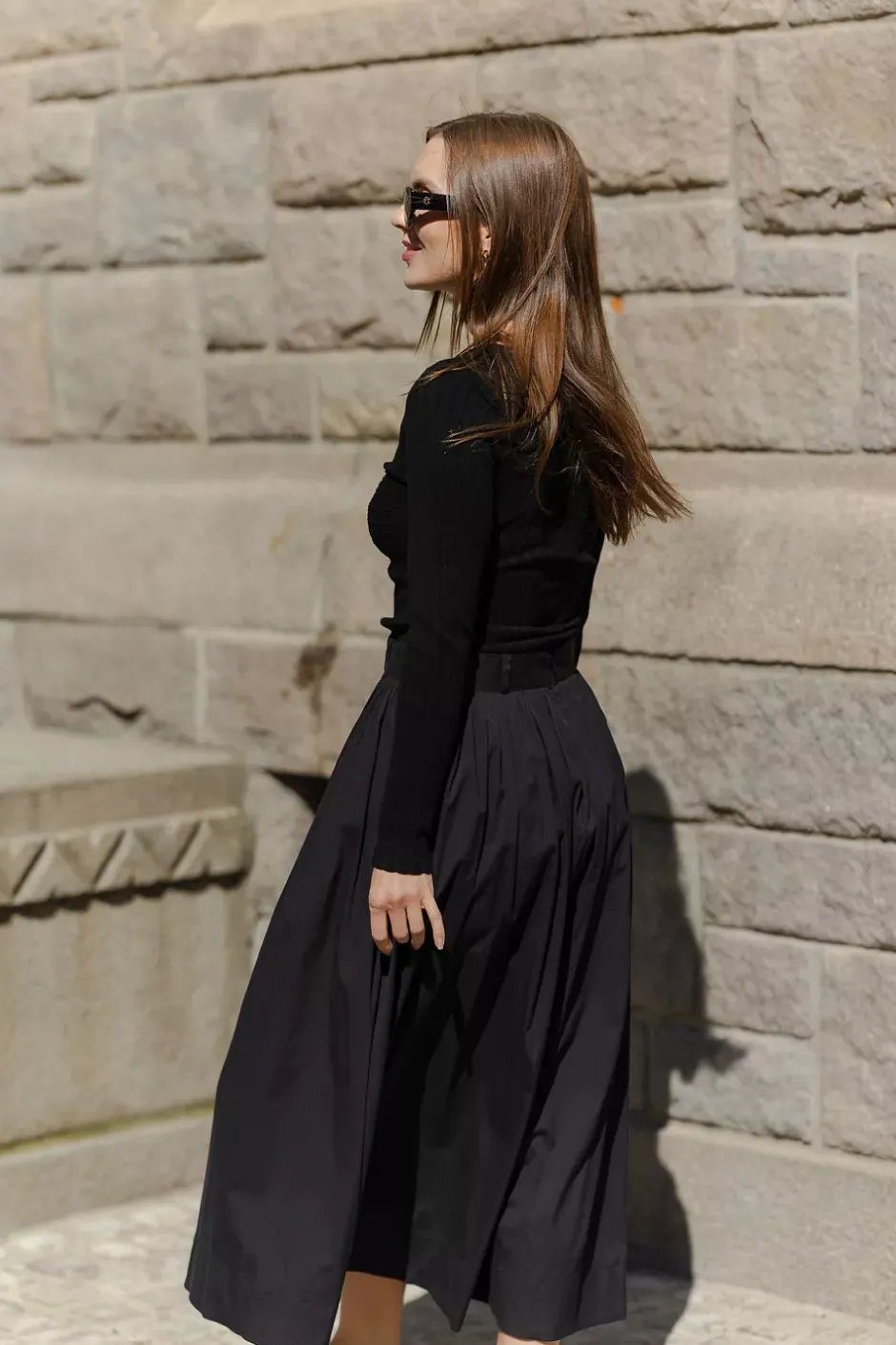 Polly Rib Knit Black^ANDIATA New