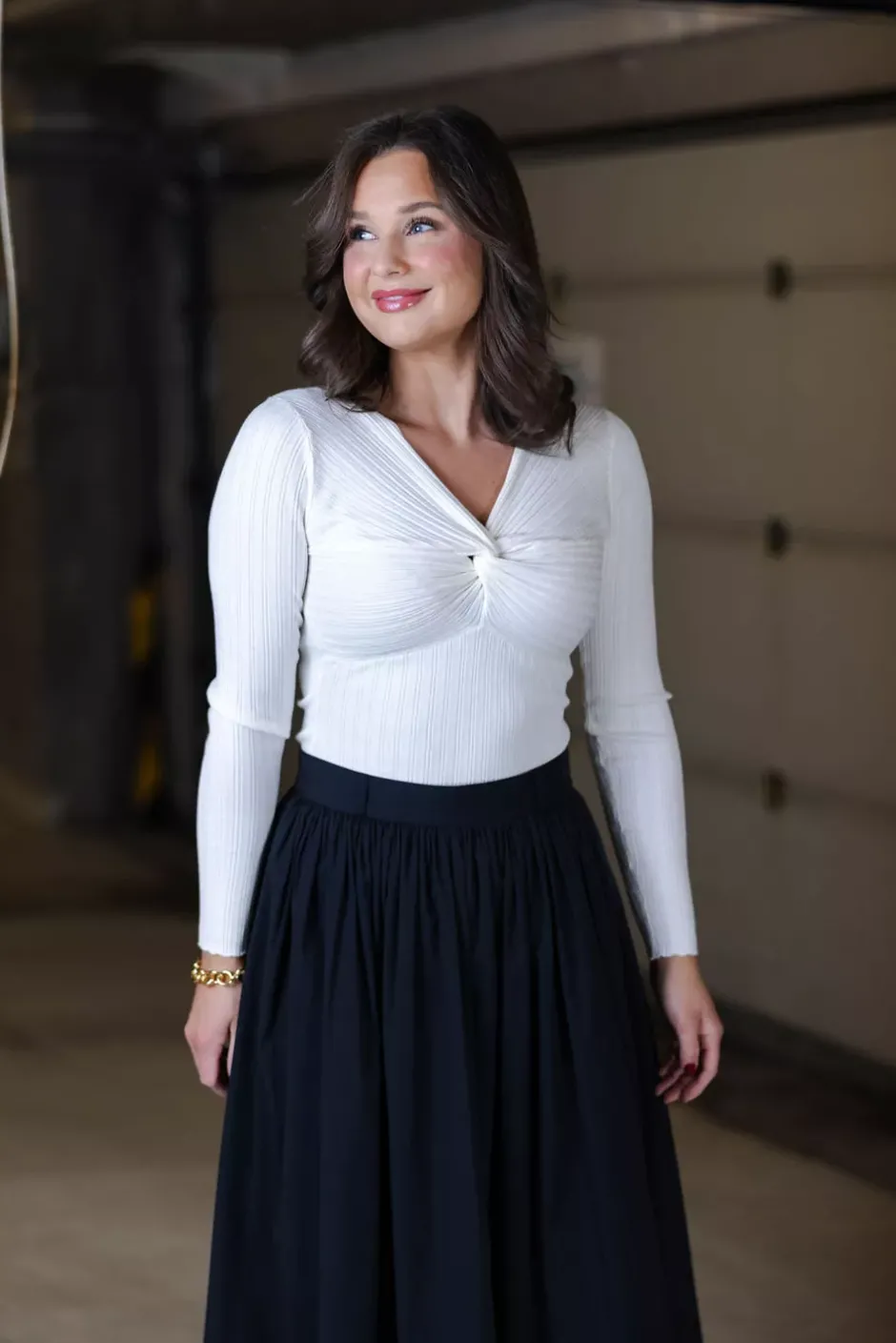 Polly Rib Knit Chalk White^ANDIATA Best
