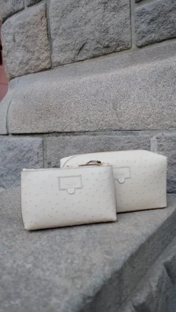 Pomaia Linen Printed Ostrich Linen^ATP ATELIER Online