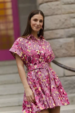Poplin Belt Dress Bright Field^BY TIMO Online