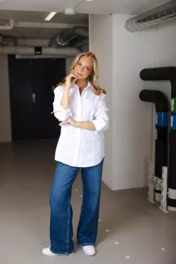 Poplin Shirt White^DAGMAR Fashion