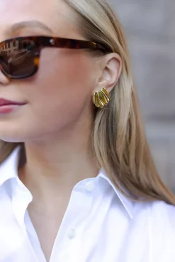 Portici Earrings Gold Plated^TWISTu0026TANGO Hot