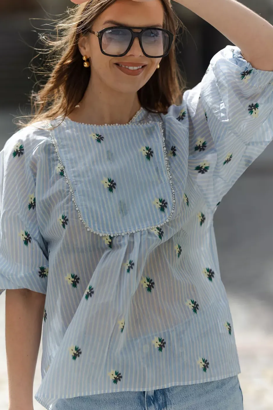 Pristina Blouse Light Blue^MUNTHE Outlet