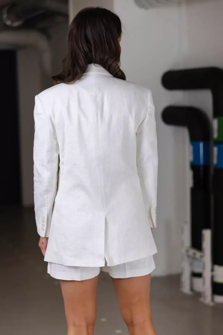 Protect Blazer White^HIIL STUDIO Best