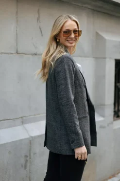 Pure Blazer Grey^HIIL STUDIO Discount