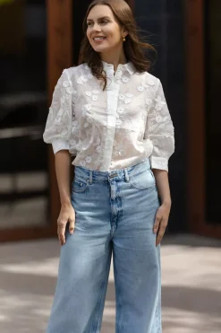 Pust Blouse White^MUNTHE Sale