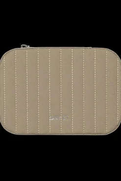 Q Velvet Stripe Zip Box Cobbelstone^DAY ET New
