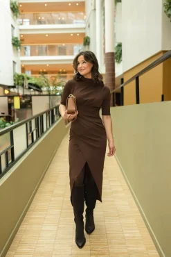 Que Dress Brown^HIIL STUDIO Discount