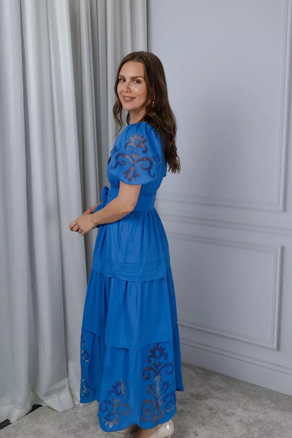 Radhika Long Dress Fiucci Blue^SCARLETT POPPIES Outlet