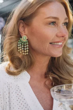 Rafaela Earrings Gold Lime Combo^CAROLINE SVEDBOM Online