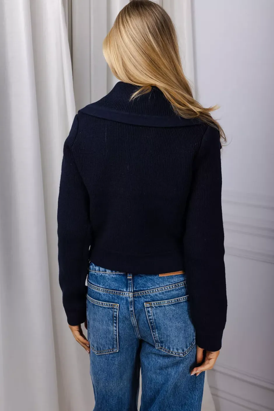 Relaxed Fit Cardigan Navy^SELF-PORTRAIT Hot