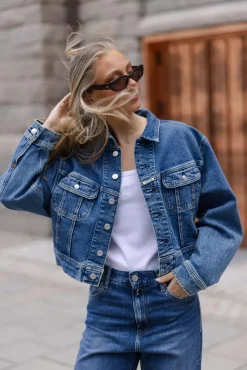 Relaxed Fit Jacket Medium Blue^REPLAY Outlet