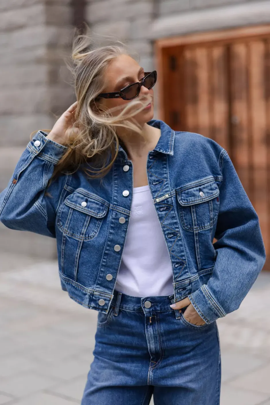 Relaxed Fit Jacket Medium Blue^REPLAY Outlet
