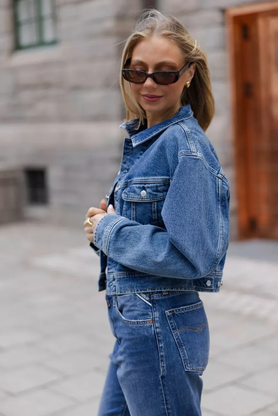 Relaxed Fit Jacket Medium Blue^REPLAY Outlet