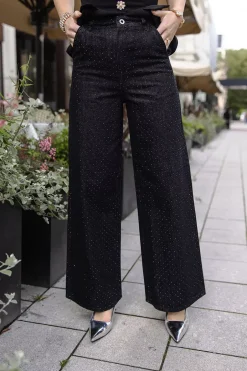 Rhinestone Jeans Black^SELF-PORTRAIT Outlet