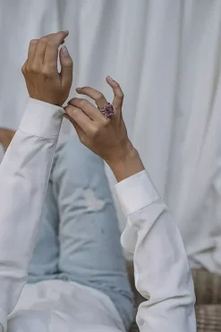 Rosa Zirconium Ring^THEOO Discount