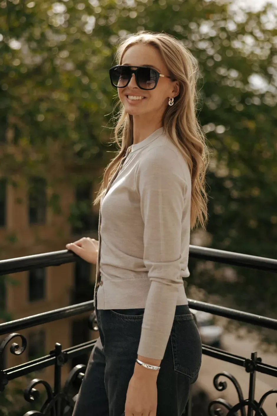 Rose Merino Cardigan Sand^CHRISTIAN AKS Sale