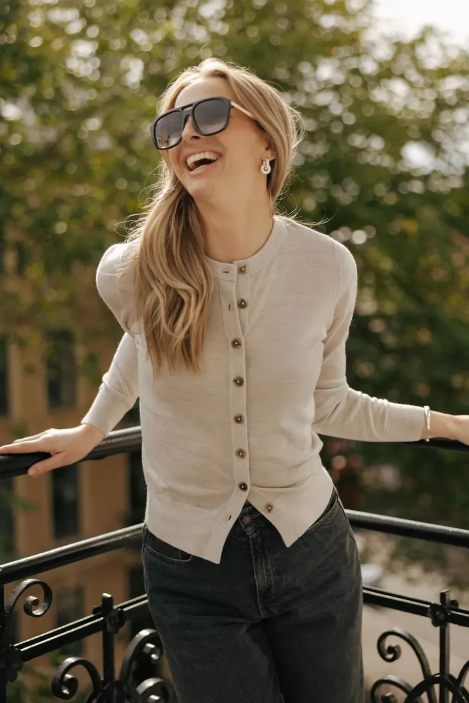 Rose Merino Cardigan Sand^CHRISTIAN AKS Sale