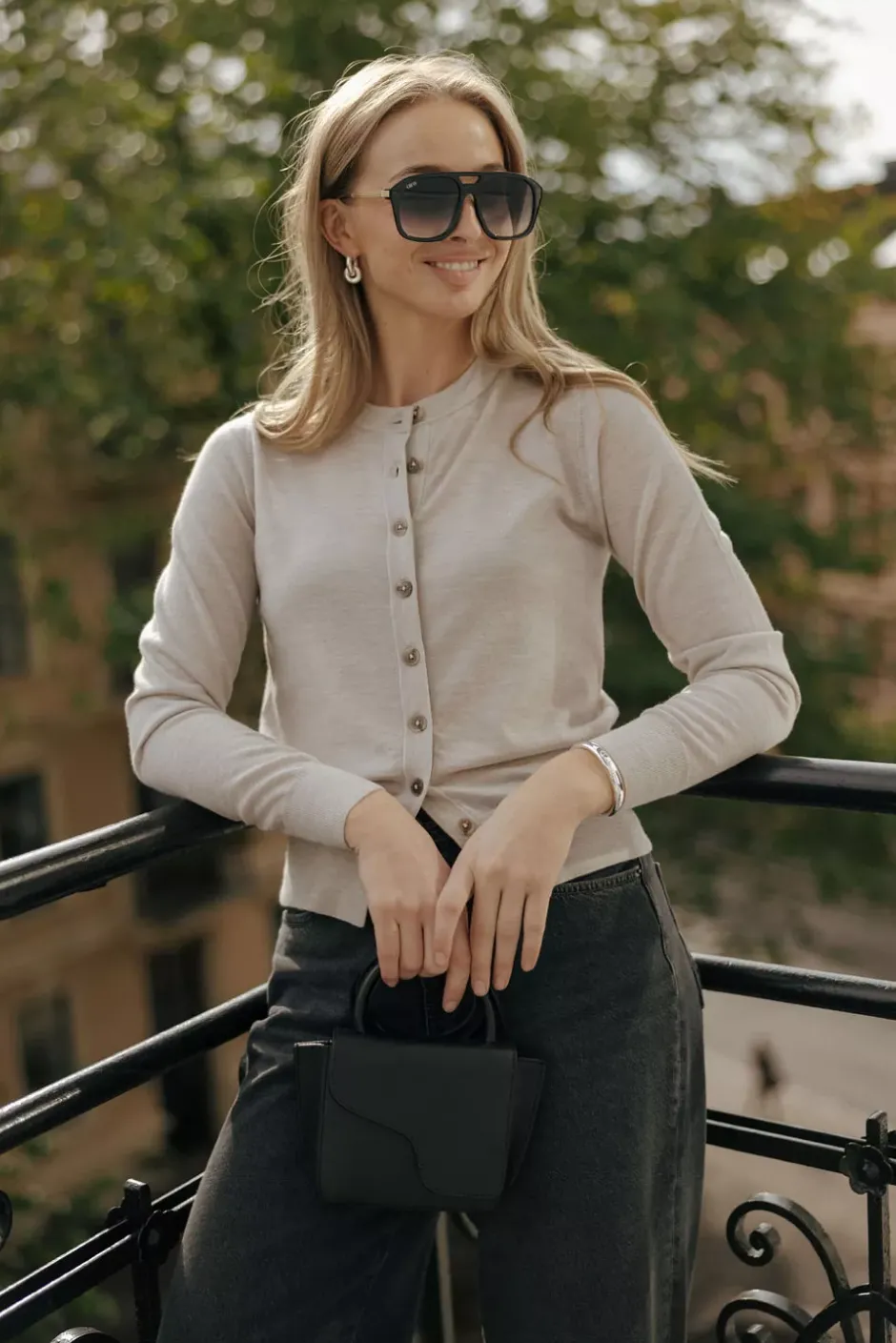 Rose Merino Cardigan Sand^CHRISTIAN AKS Sale