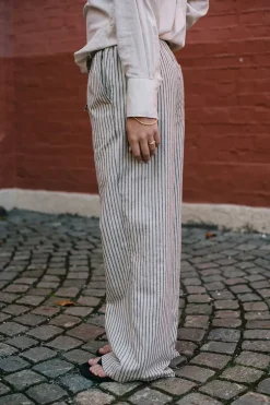 Sabine Linen Stripe Pant Natural Stripe^ARNIE SAYS Fashion