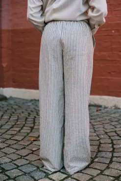 Sabine Linen Stripe Pant Natural Stripe^ARNIE SAYS Fashion