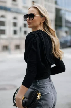 Salvia Top Black^VIVEH Clearance