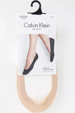 Sandra 2pk Lasercut No-Show Liner Bare^CALVIN KLEIN Outlet