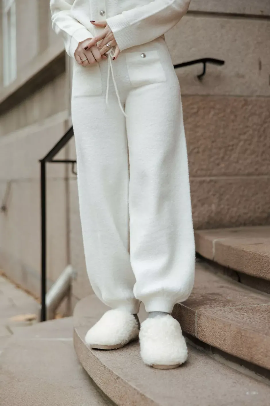 Sankt Moritz Knitted Trousers Snow White^TWISTu0026TANGO Fashion