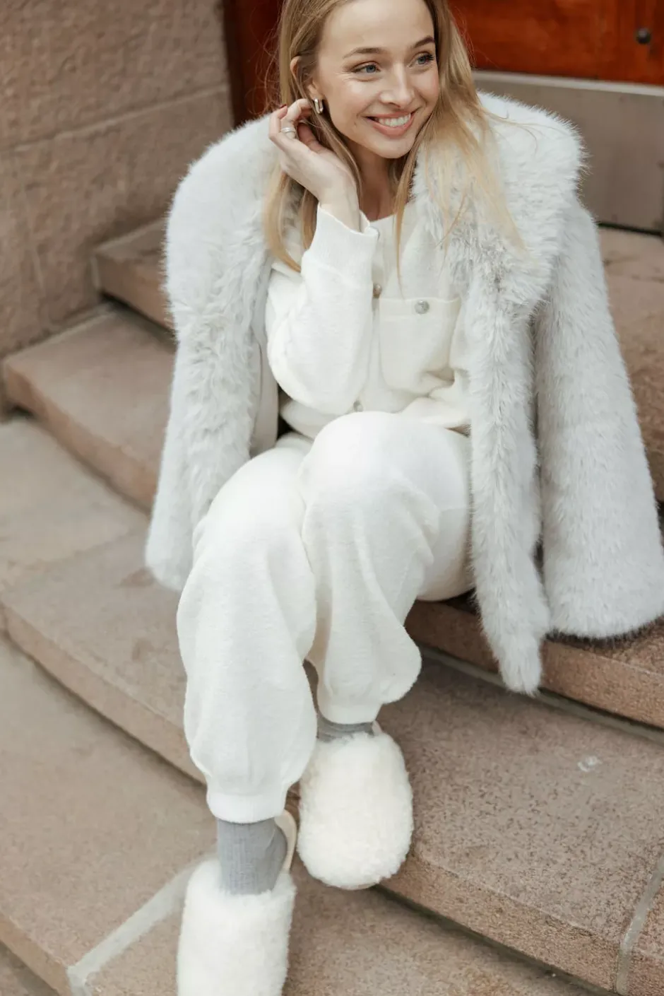 Sankt Moritz Knitted Trousers Snow White^TWISTu0026TANGO Fashion