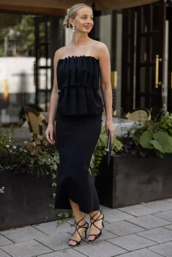 Sculpted Slim Dress Black^DAGMAR Hot