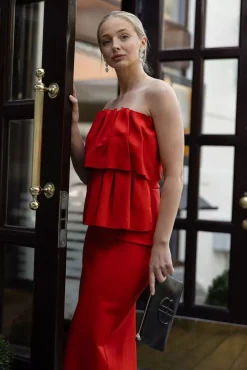 Sculpted Slim Dress Red^CARMA Hot