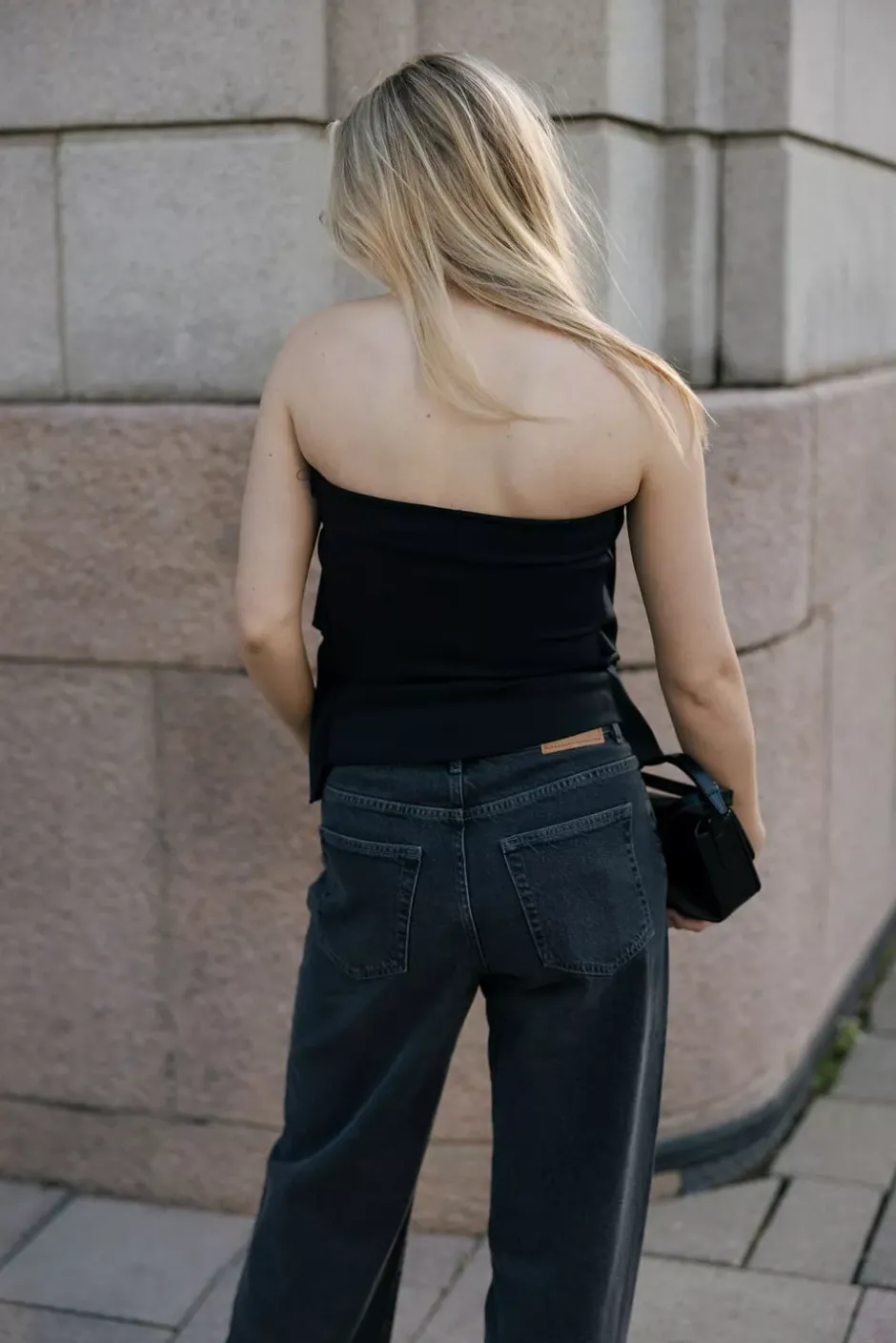 Sculpted Tube Top Black^DAGMAR Clearance