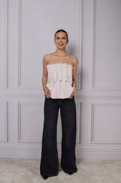 Sculpted Tube Top White^DAGMAR Discount