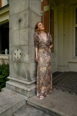 Sequins Maxi Dress Night Garden^CARMA Online