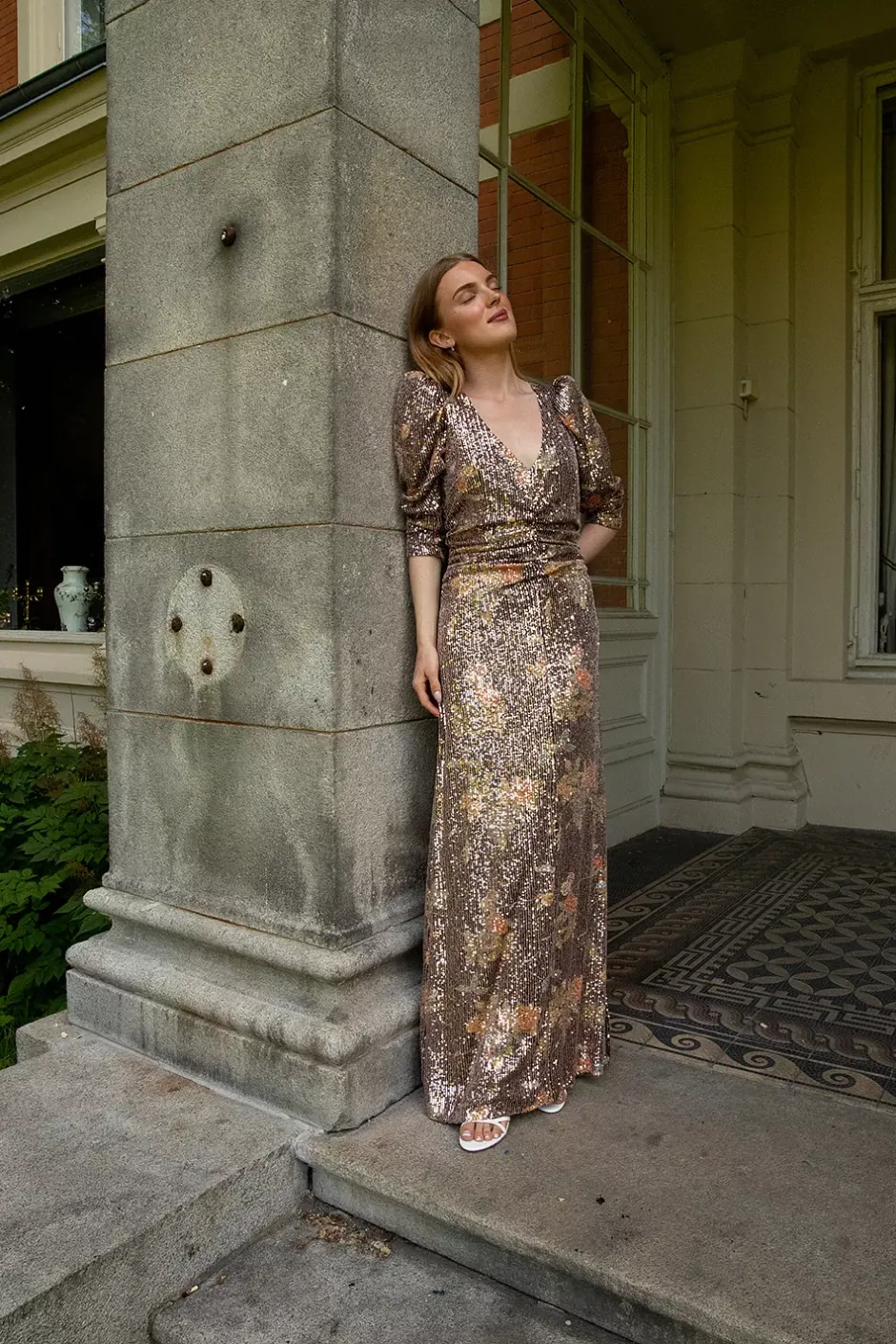 Sequins Maxi Dress Night Garden^CARMA Online