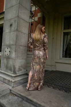 Sequins Maxi Dress Night Garden^CARMA Online