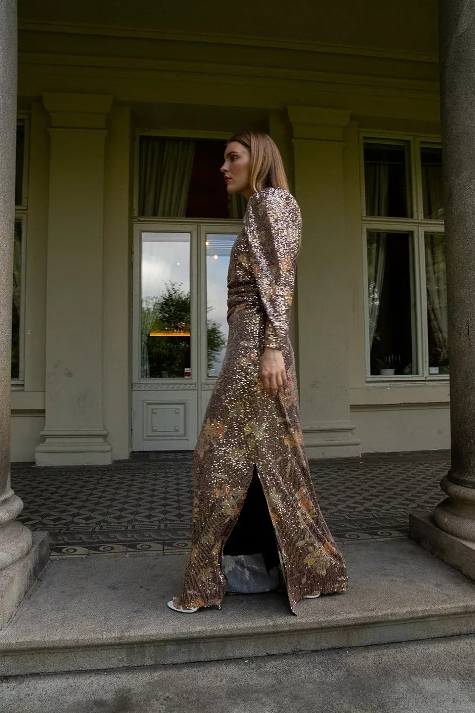 Sequins Maxi Dress Night Garden^CARMA Online