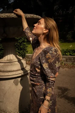 Sequins Maxi Dress Night Garden^CARMA Online